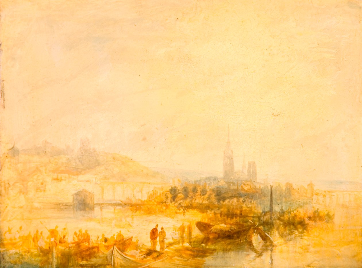 En studie av Rouen (panel) av Henry Dawson