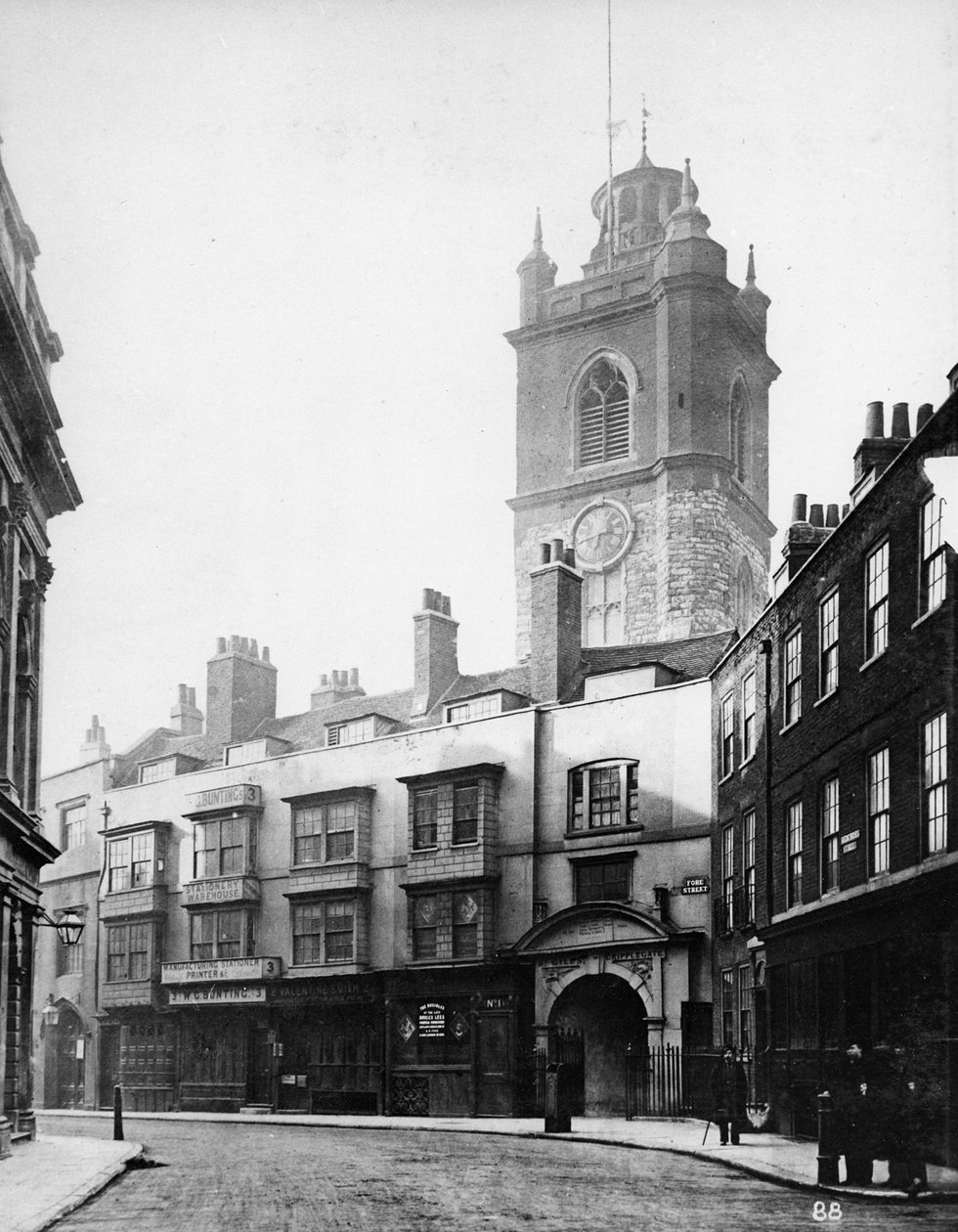 St. Giles, Cripplegate, ca 1884 av Henry Dixon