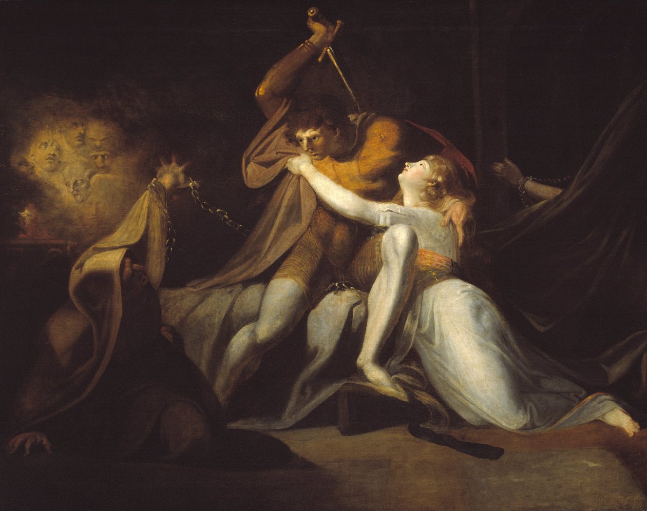 Percival Delivering Belisane from the Enchantment of Urma av Johann Heinrich Füssli