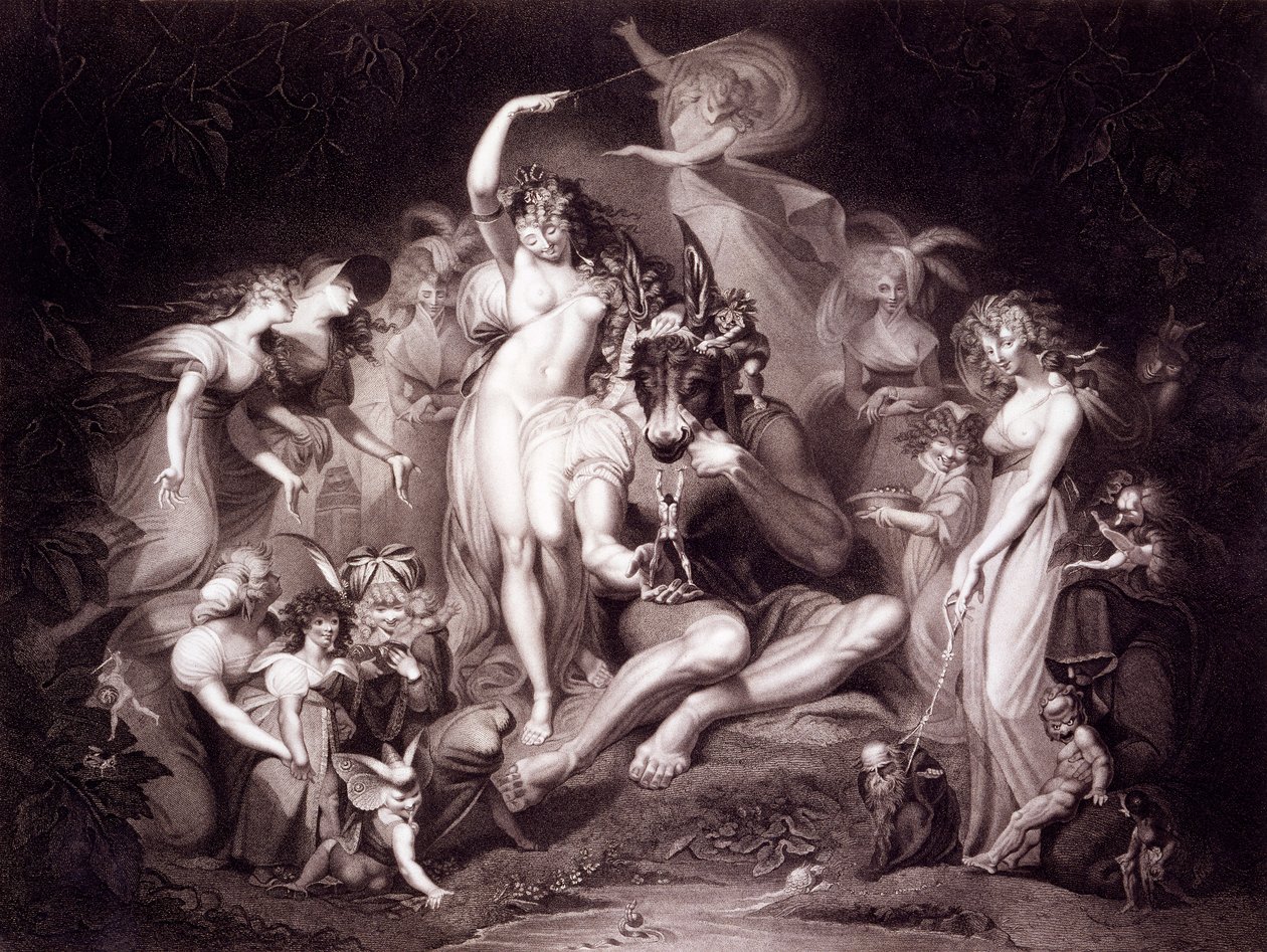 Titania, Bottom and the Fairies, Akt 4, Scen 1 av En midsommarnattsdröm, från 