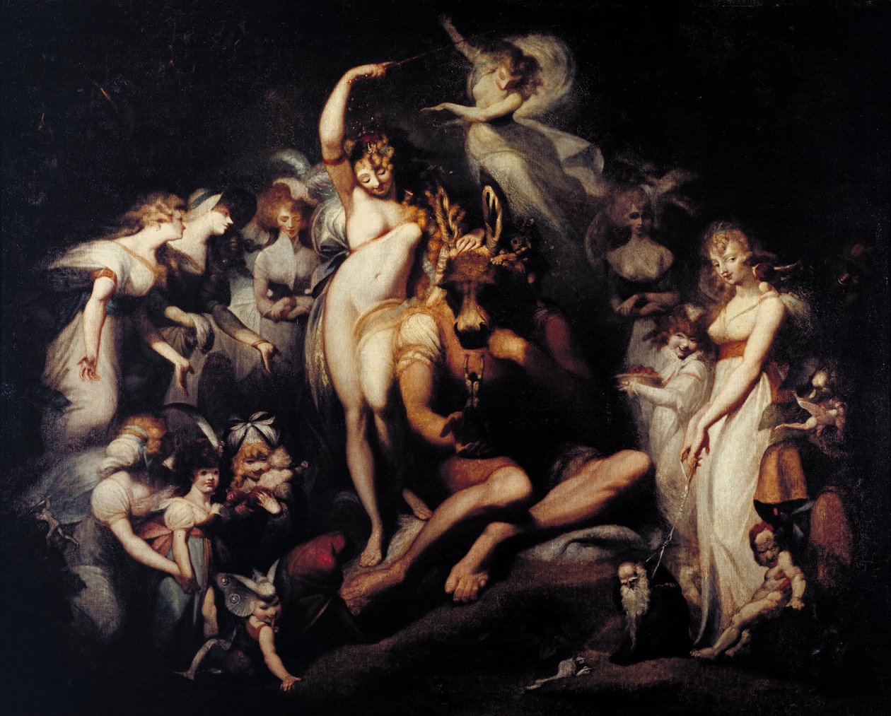 Titania and Bottom av Johann Heinrich Füssli