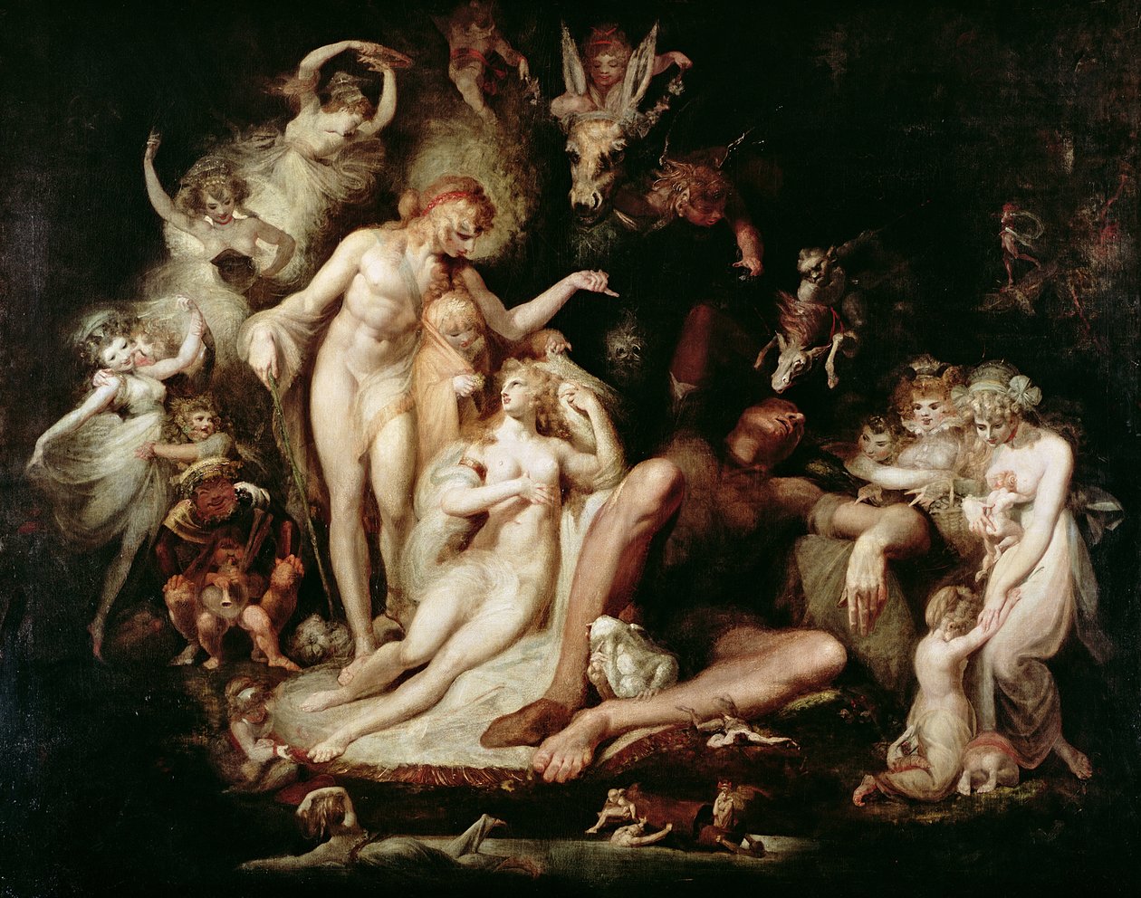 Titanias uppvaknande, ca 1785-90 av Johann Heinrich Füssli