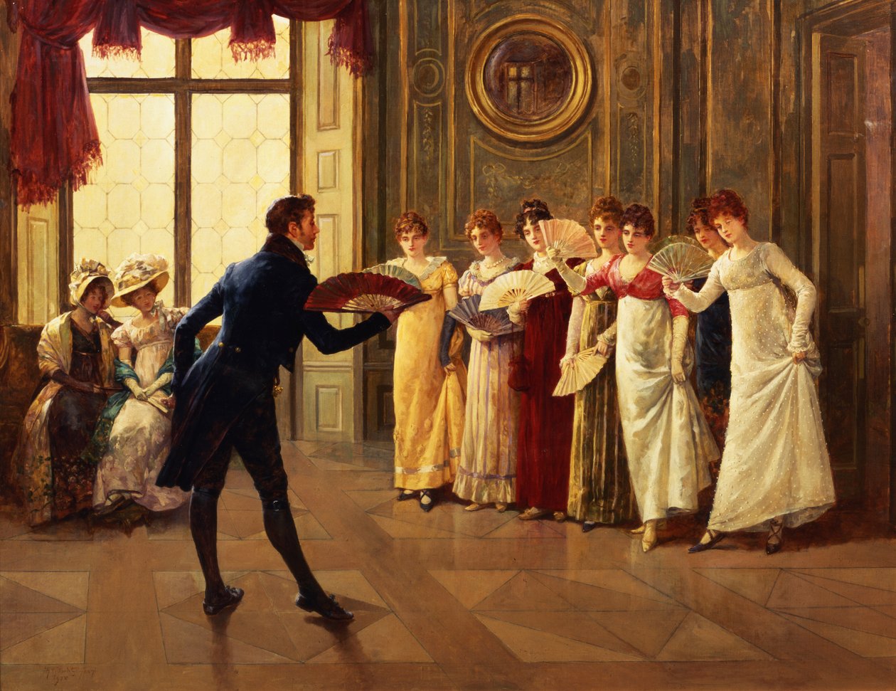 Fanflirt, 1908 av Henry Gillard Glindoni