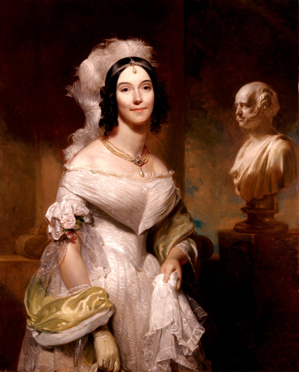 Angelica Singleton Van Buren (fru Abraham Van Buren) av Henry Inman