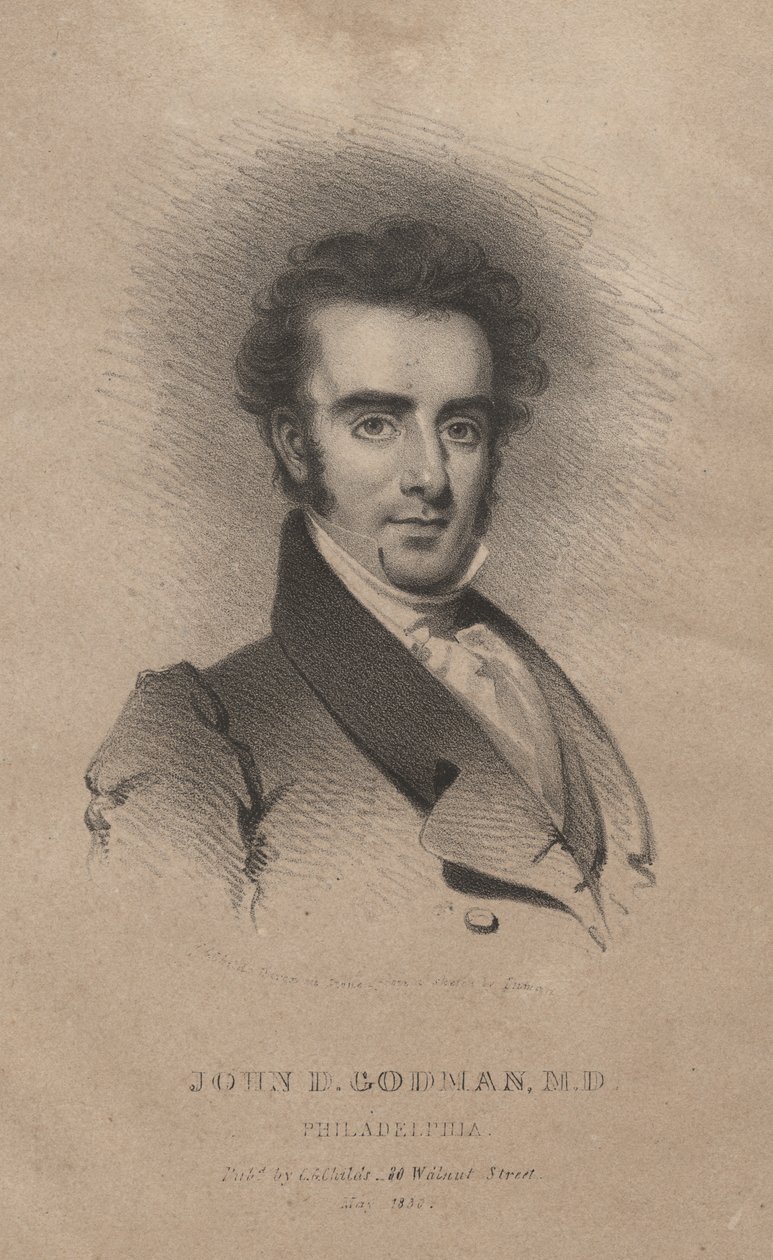John D. Godman, M.D., litografi av C.G. Childs av Henry Inman