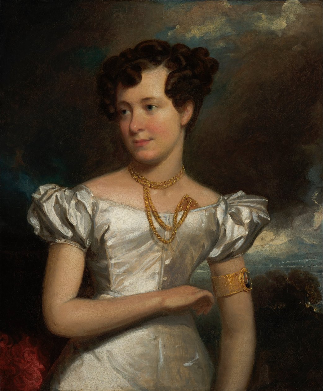 Porträtt av Clara Fisher av Henry Inman