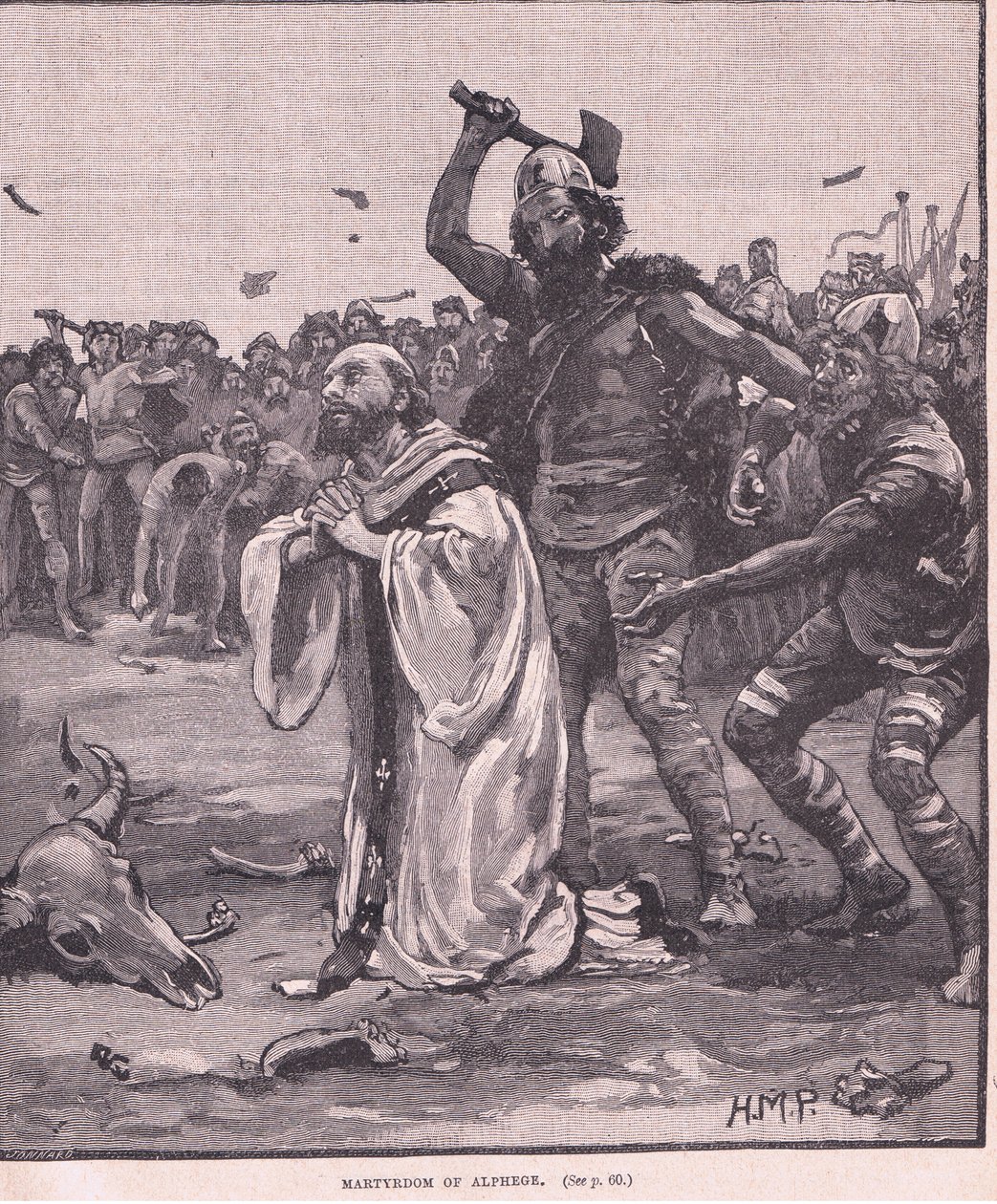 Alpheges martyrskap 1012 e.Kr. av Henry Marriott Paget