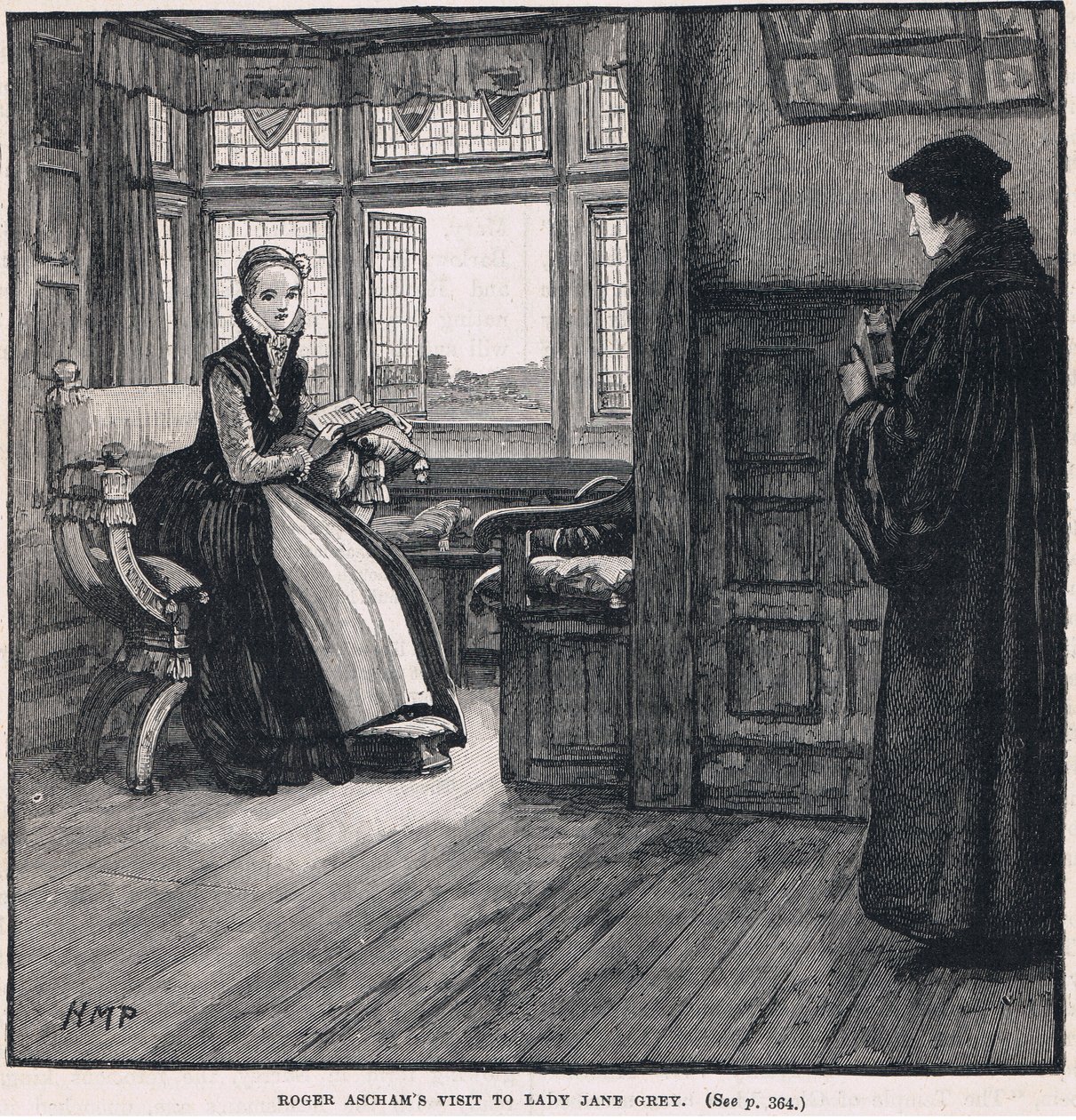 Roger Aschams besök hos Lady Jane Gray av Henry Marriott Paget