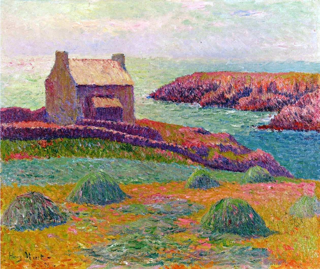 En stuga i Bretagne, 1898 av Henry Moret