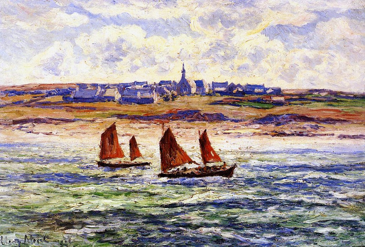Paulgoazec, Bretagne, 1906 av Henry Moret