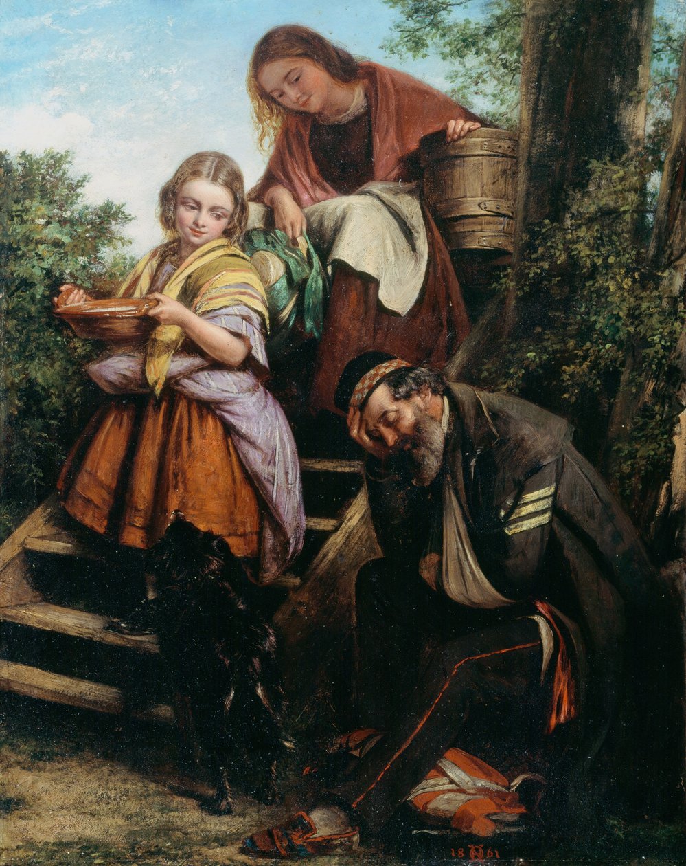 Soldatens återkomst, c.1861 av Henry Nelson O