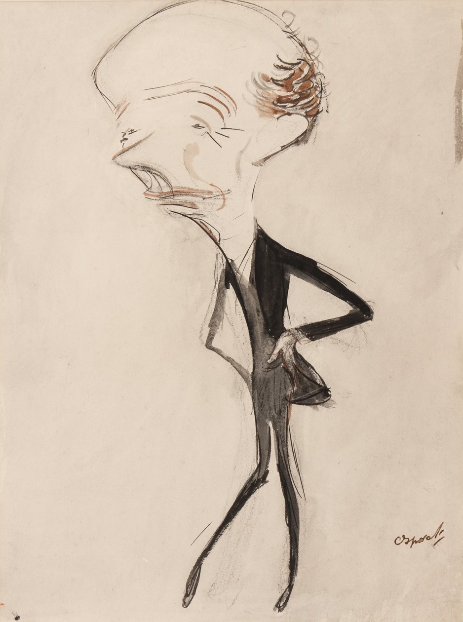 James Welch, ca 1908 (penna, pensel, bläck & wc på papper) av Henry Ospovat