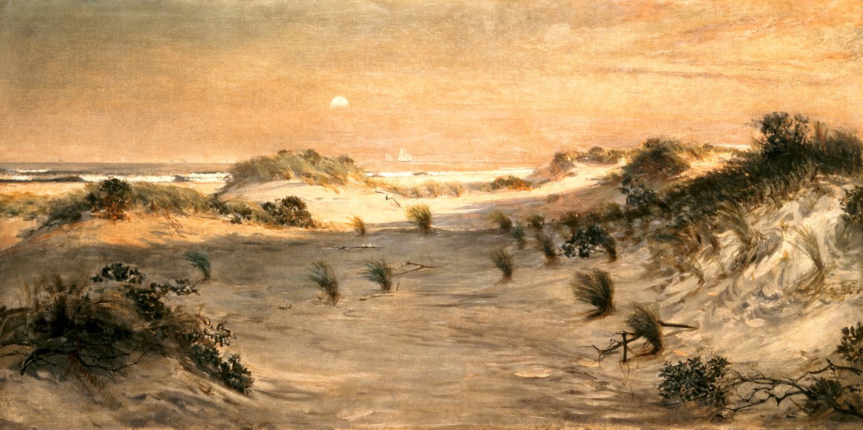 Sanddyner vid solnedgången, Atlantic City av Henry Ossawa Tanner