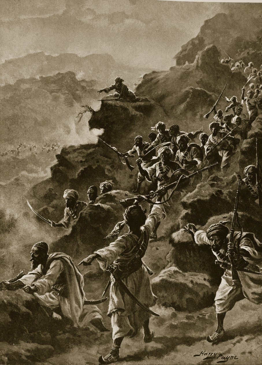 En räd av Afridis av Henry Payne