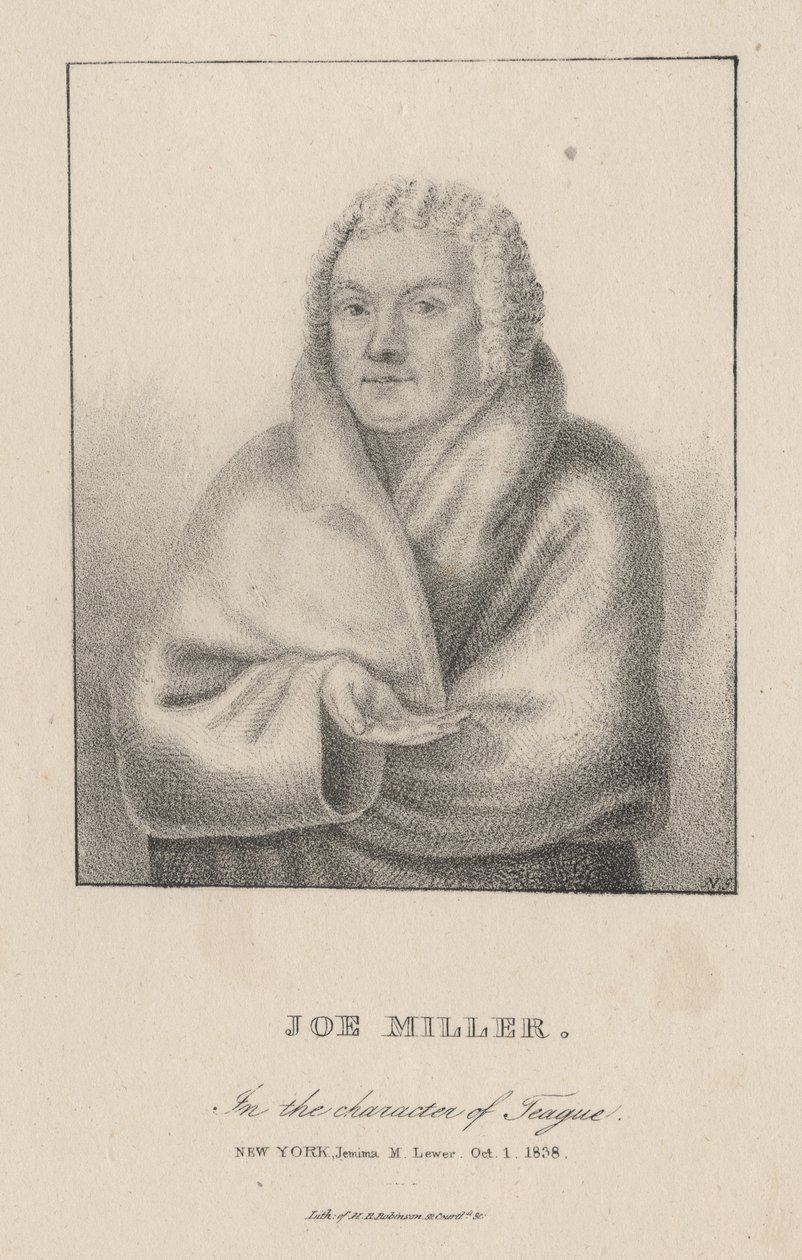 Joe Miller i The Character of Teague, 1838 av Henry R. Robinson