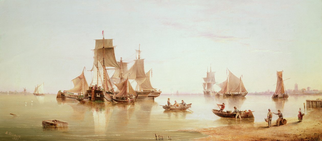Skickar i ett lugn, 1873 av Henry Redmore