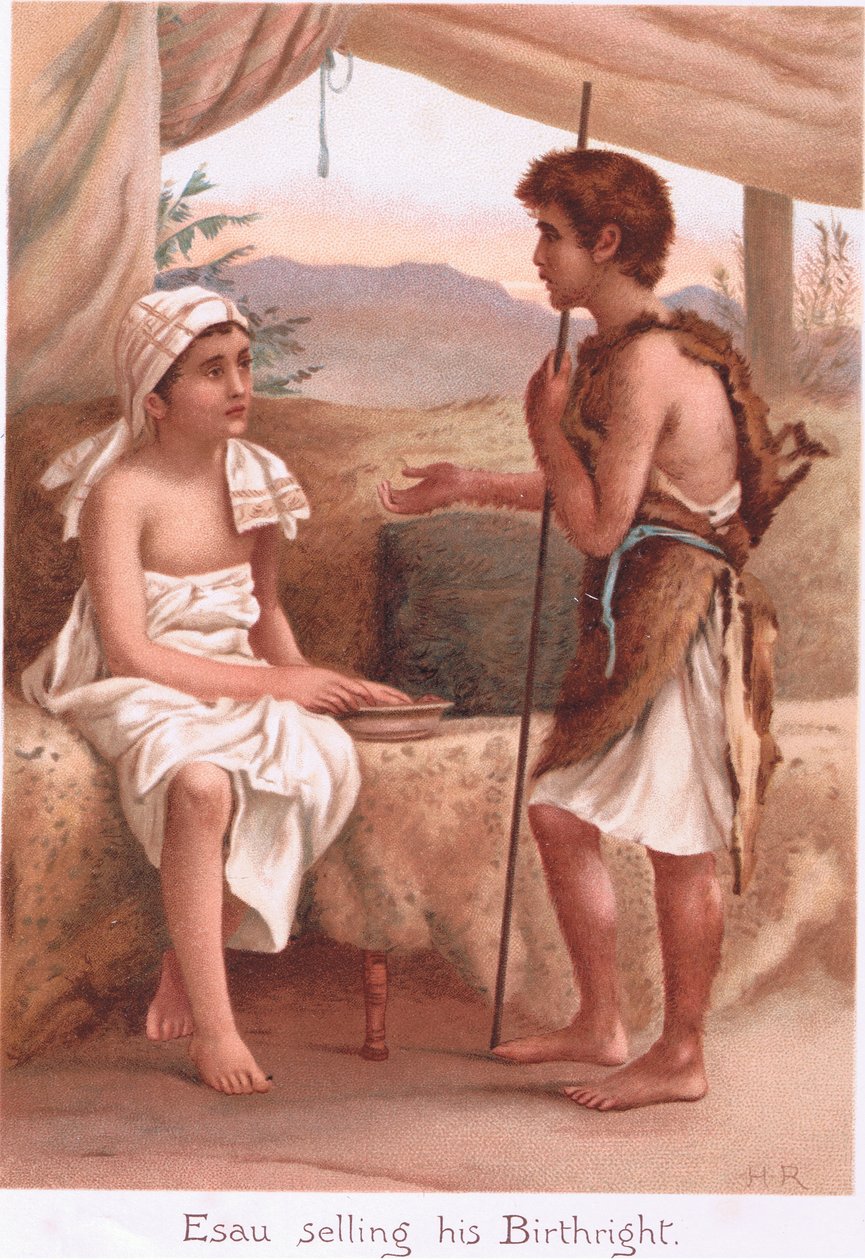 Esau säljer sin förstfödslorätt av Henry Ryland