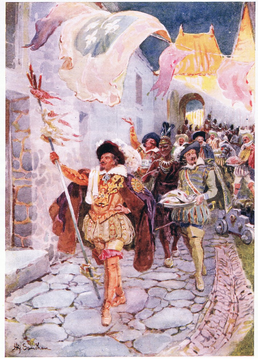 Ordningen för en god tid 1606, ca 1920 av Henry Sandham