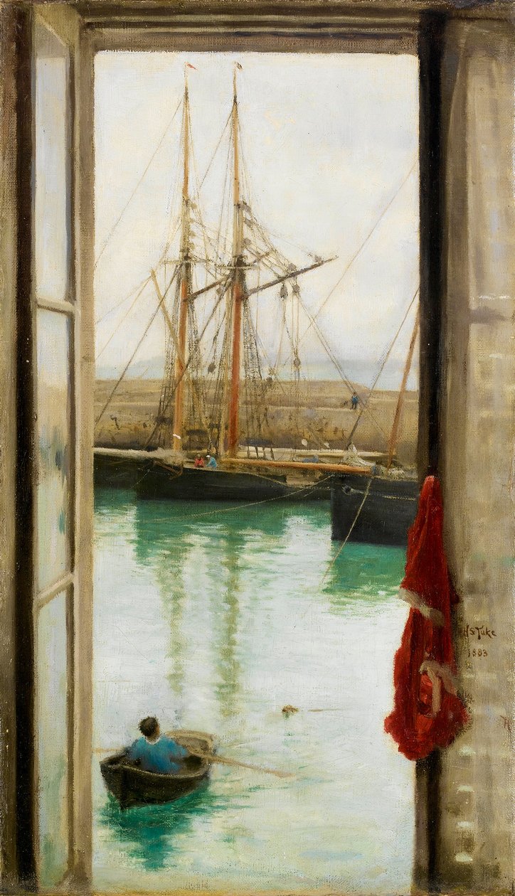 Harbour Dielette, Normandie av Henry Scott Tuke