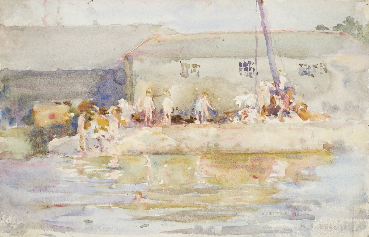 Quay Scamps, 1896 av Henry Scott Tuke