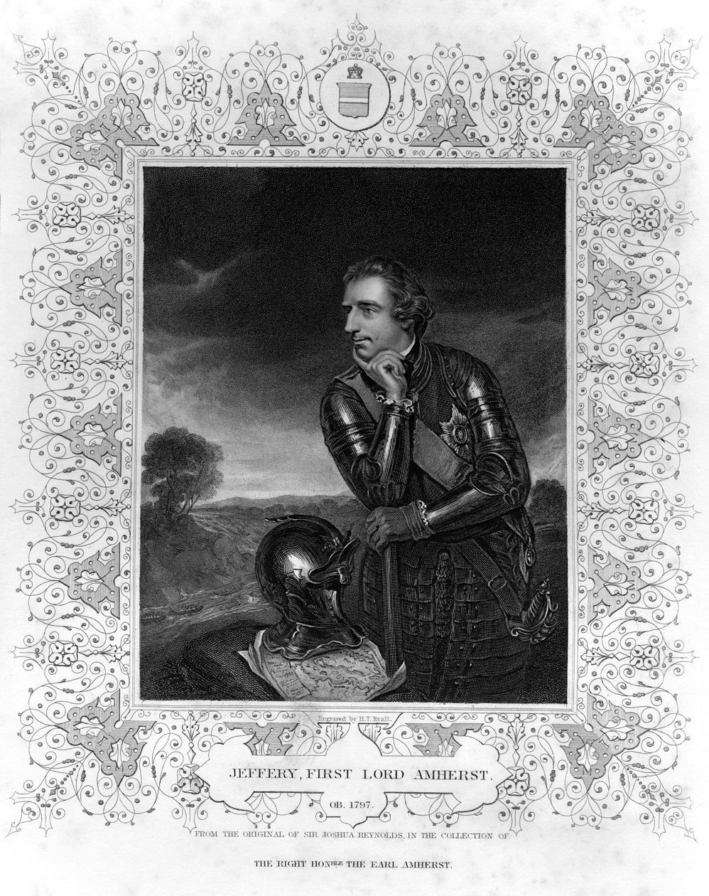 Porträtt av Sir Jeffrey Amherst av Henry Thomas Ryall