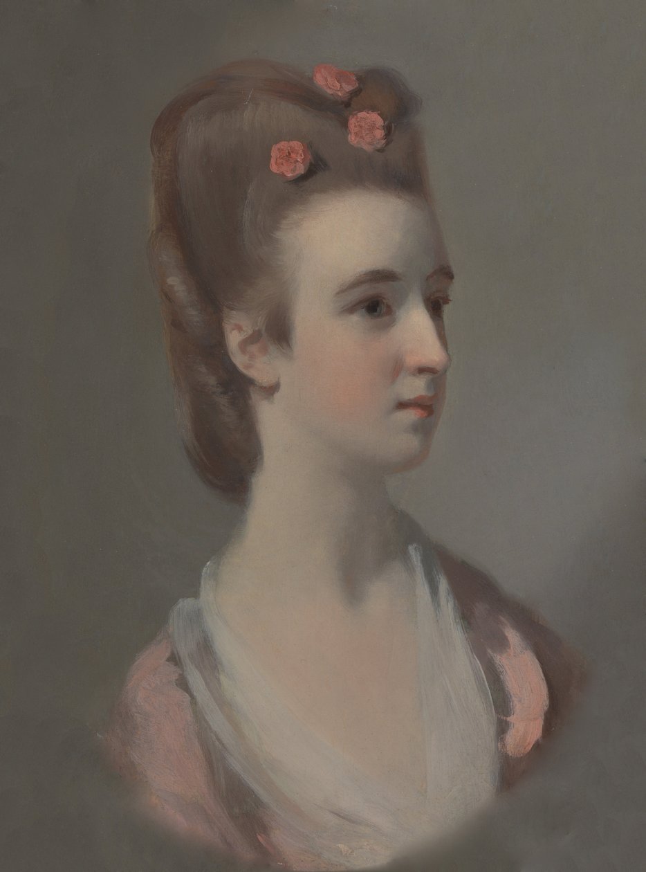 Porträtt av en kvinna, möjligen miss Nettlethorpe av Henry Walton