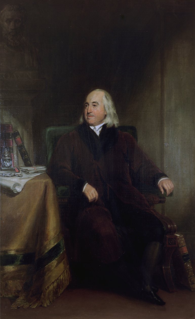 Jeremy Bentham, ca 1829 av Henry William Pickersgill