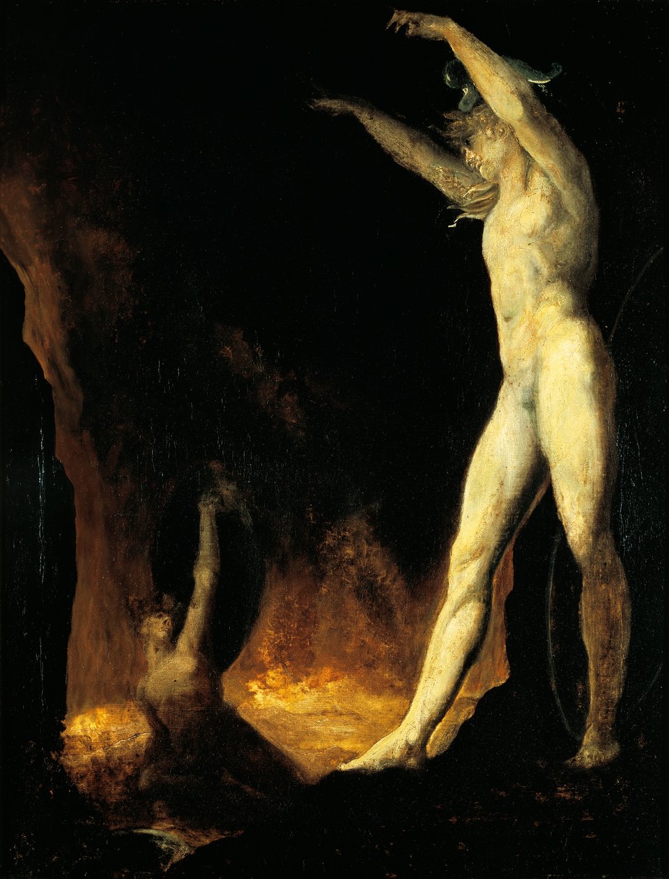 Satan ropar till Beelsebub av Johann Heinrich Füssli