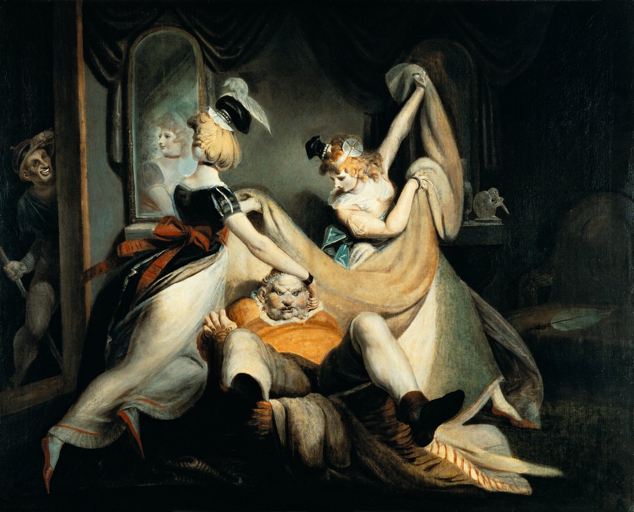 Falstaff i tvättkorgen av Johann Heinrich Füssli