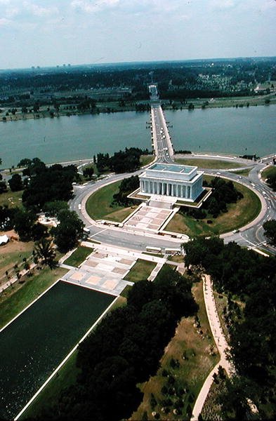 Lincoln Memorial, byggt 1915-22 av Henry Bacon