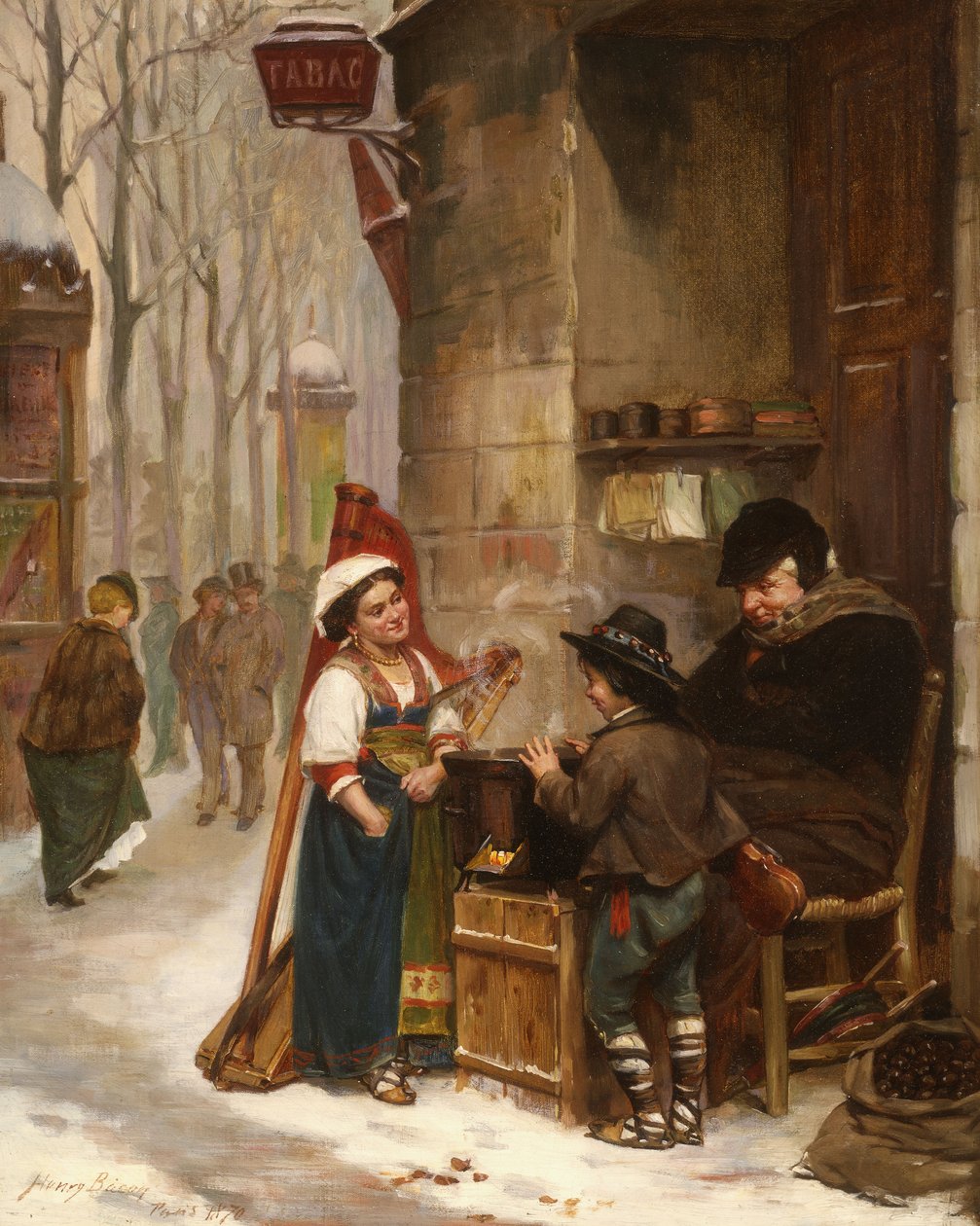 Kastanjeförsäljaren, 1870 av Henry Bacon