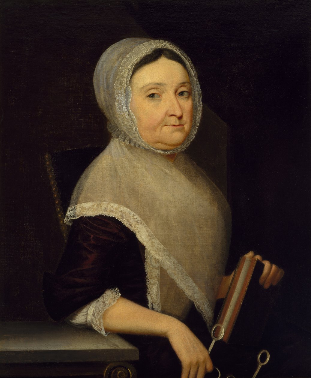 Porträtt av fru Mary Cuthbert, ca 1770-75 av Henry Benbridge