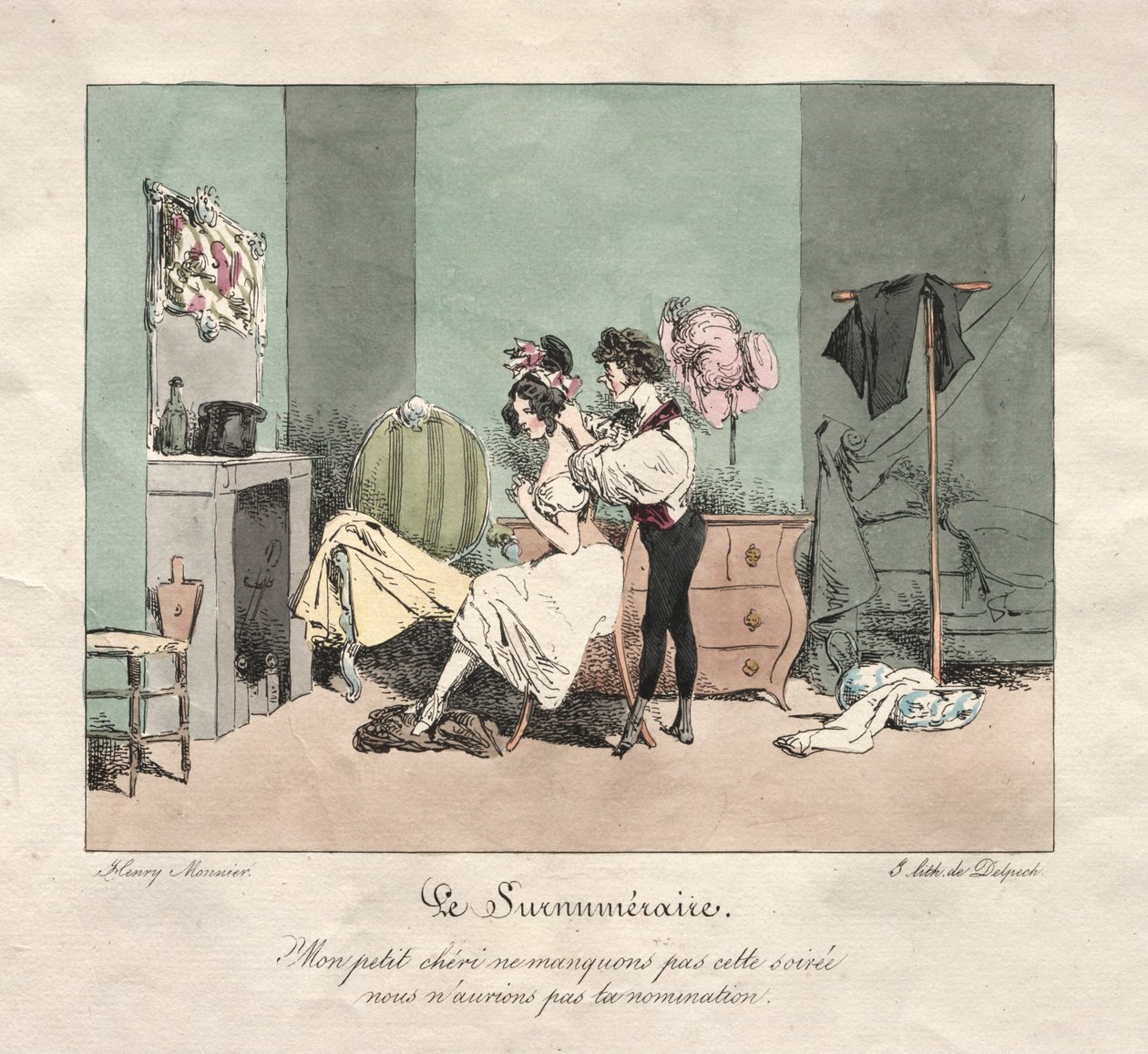 Administrativ tull: Supernumerär. av Henry Bonaventure Monnier
