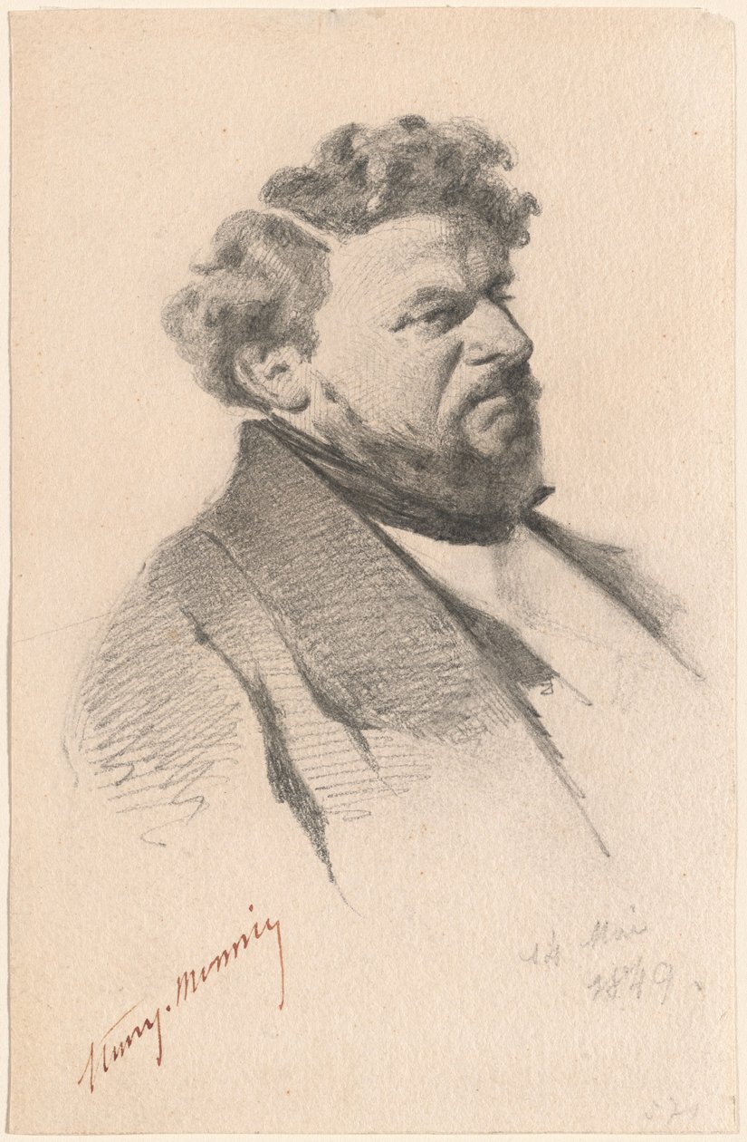 Porträtt av en man av Henry Bonaventure Monnier