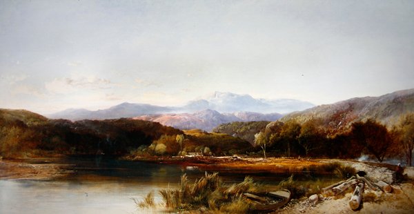 I norra Wales (olja på duk) av Henry Bright