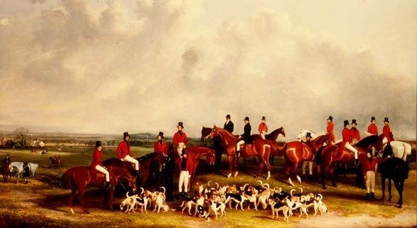 The Meet of the Buck Hounds, c.1845 av Henry Calvert