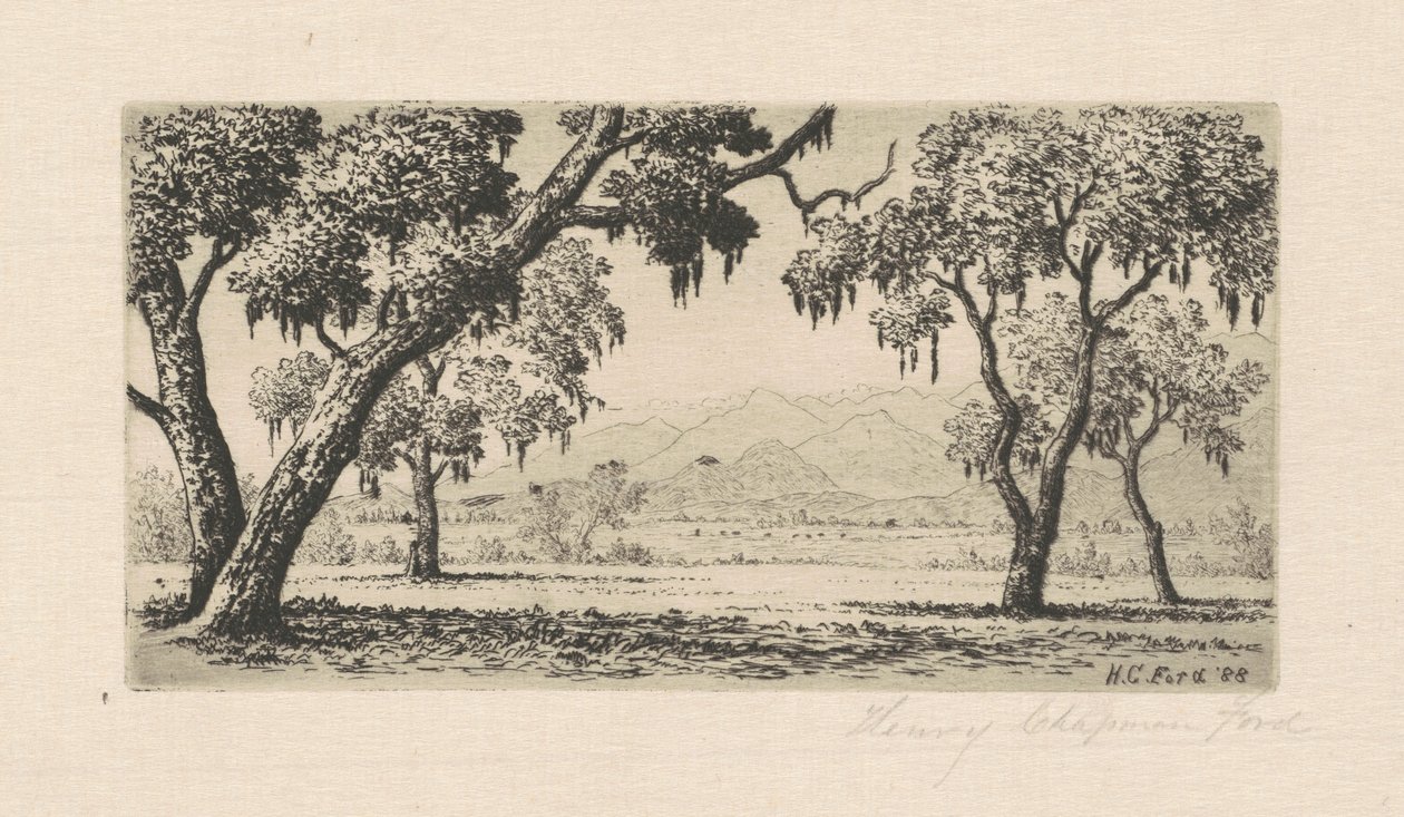 California Landscape, 1888. av Henry Chapman Ford
