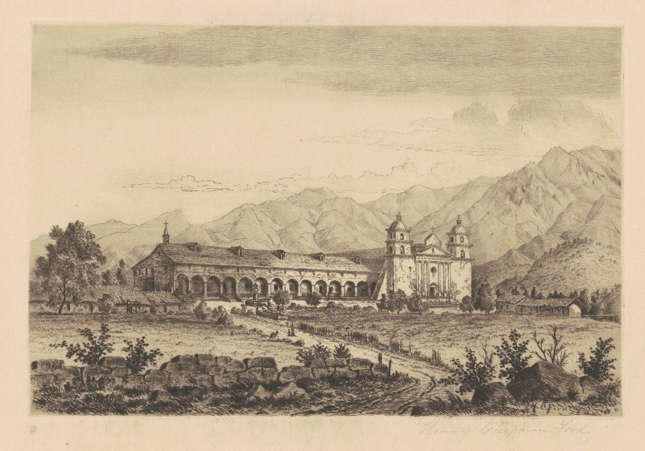 Mission Santa Barbara av Henry Chapman Ford