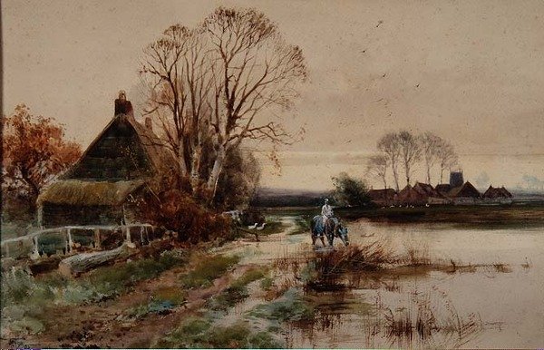Nära Reedham, Norfolk av Henry Charles Fox