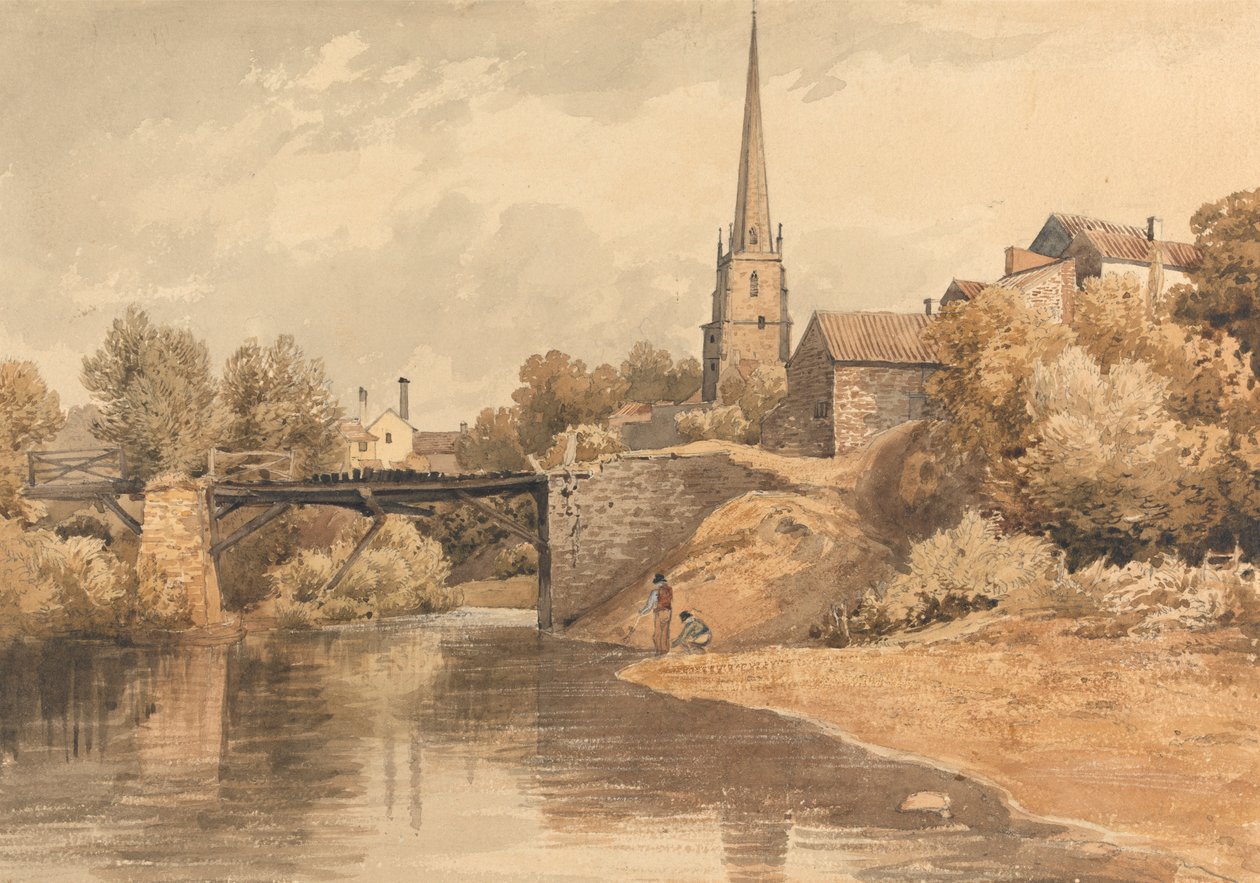 På Monnow, Monmouth av Henry Edridge