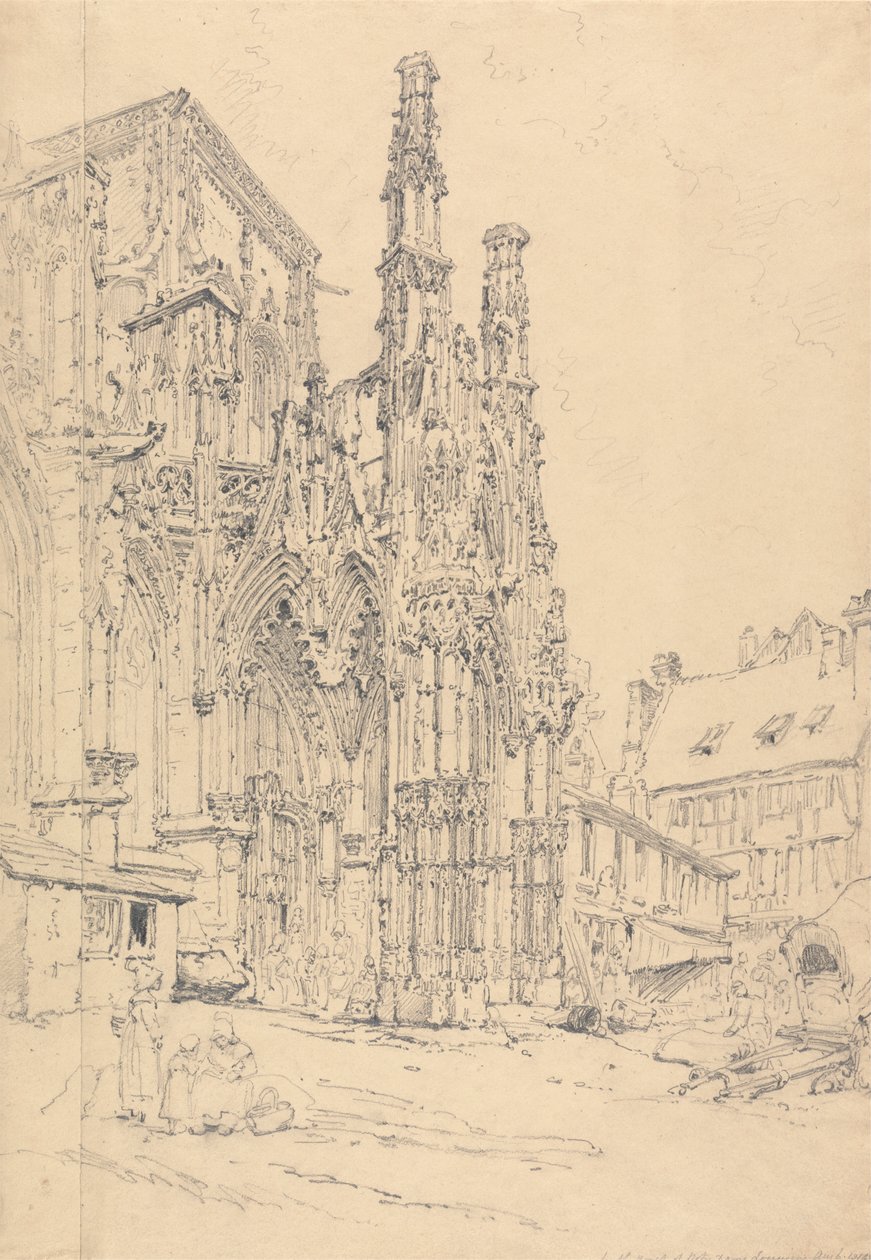 Södra verandan i Notre Dame, Louviers av Henry Edridge