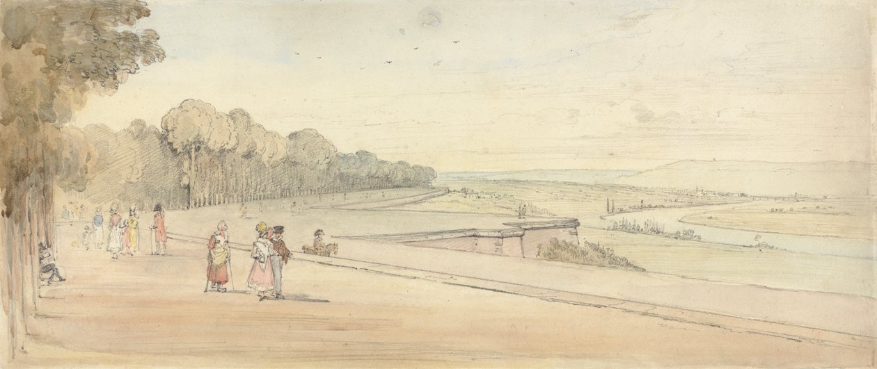 Terrass vid St. Germain-en-Laye av Henry Edridge