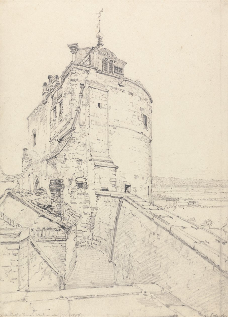 The Curfew Tower, Windsor av Henry Edridge