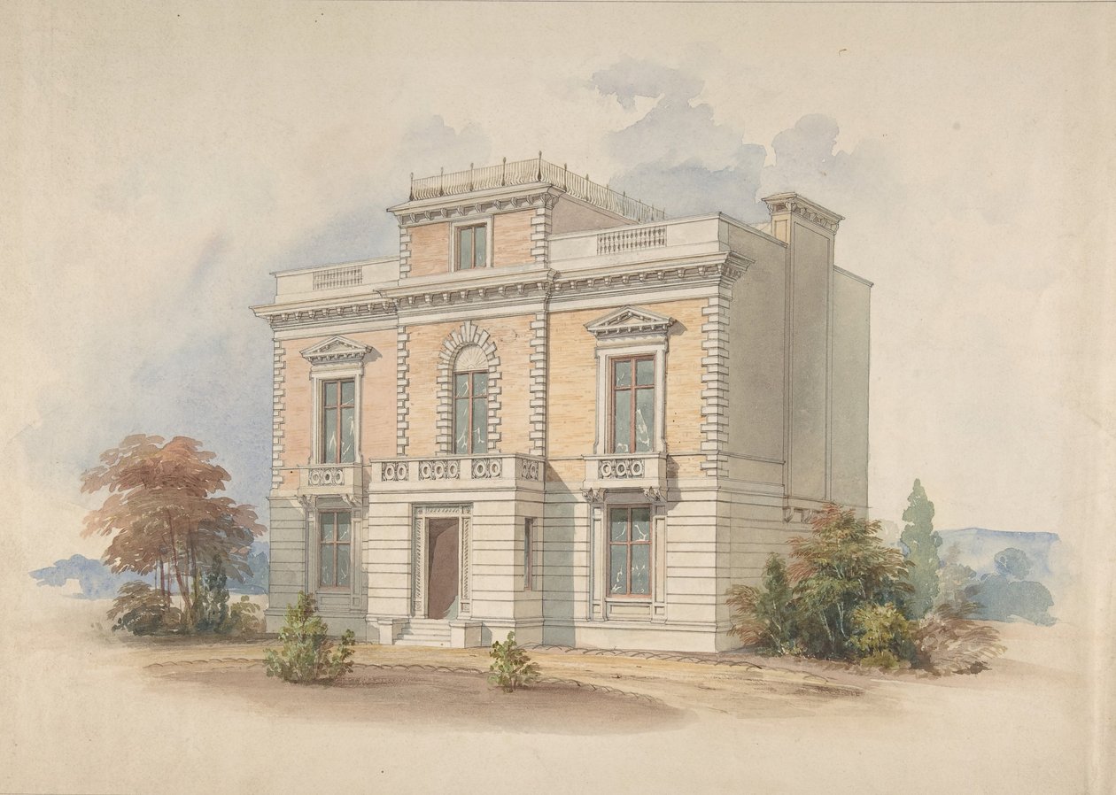 En italiensk villa, 1820-85. av Henry Edward Kendall