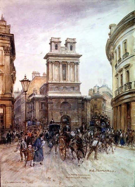 St. Mary Woolnoth: King William Streetswed av Henry Edward Tidmarsh