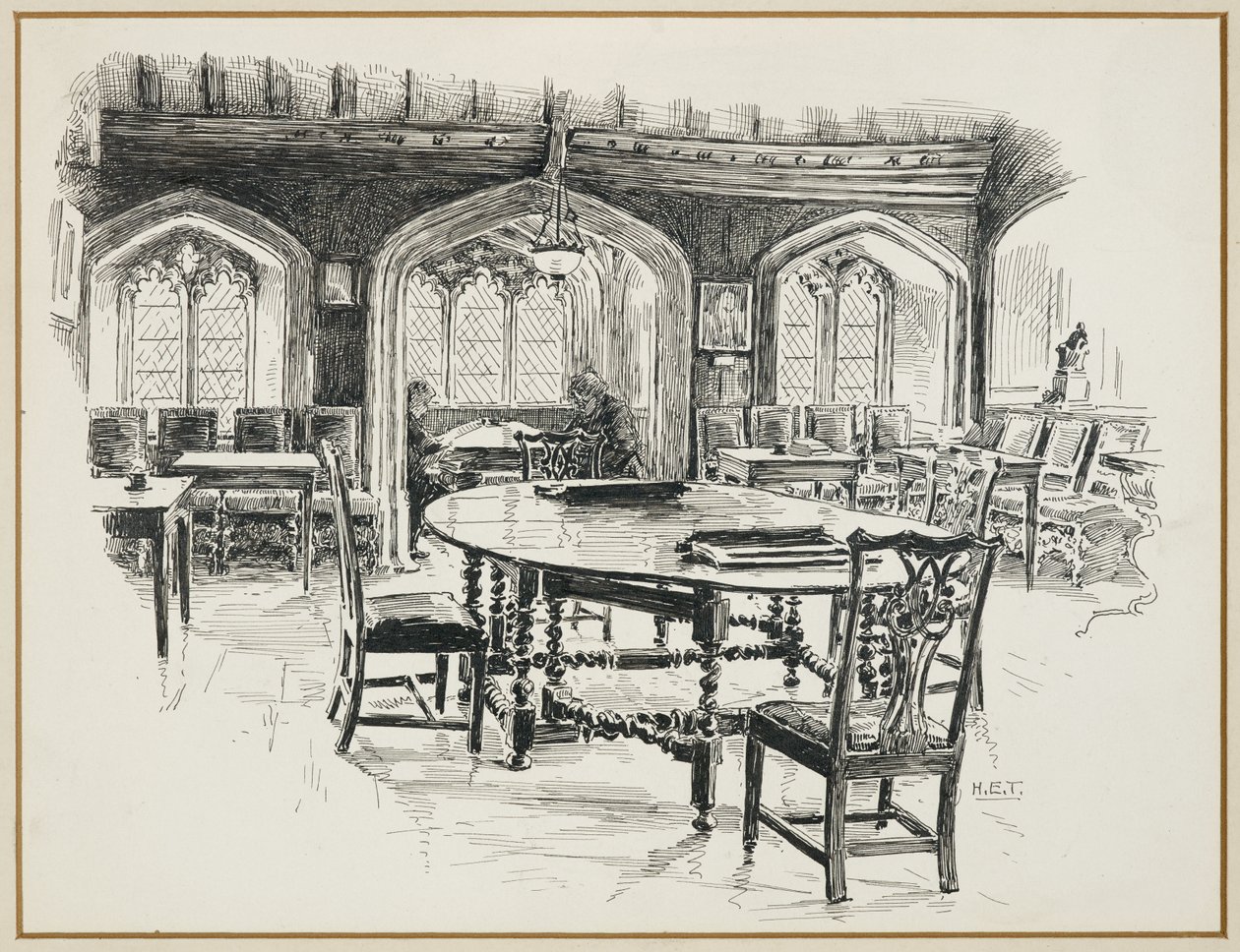 Läsrummet, Chetham College av Henry Edward Tidmarsh