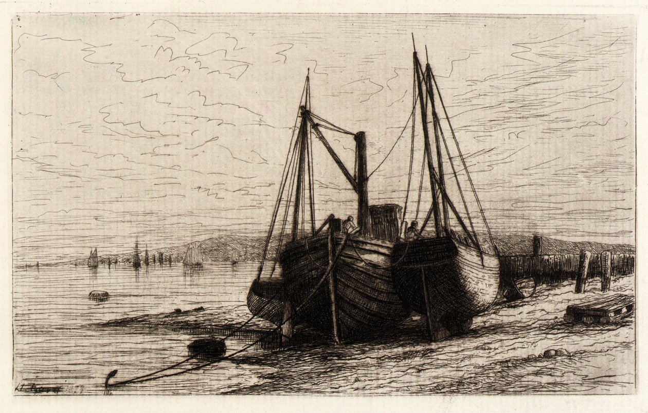 På New York Bay av Henry Farrer