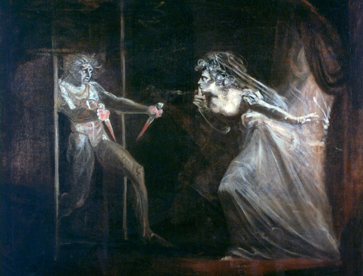 Lady Macbeth Seizing the Daggers, utställd 1812 av Johann Heinrich Füssli