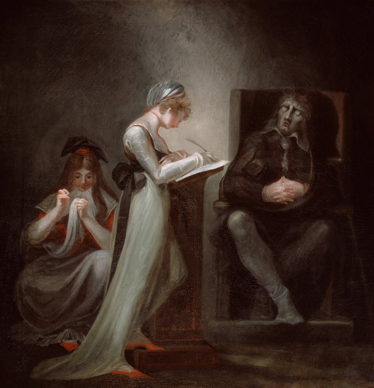 Milton dikterar till sin dotter, 1794. av Johann Heinrich Füssli