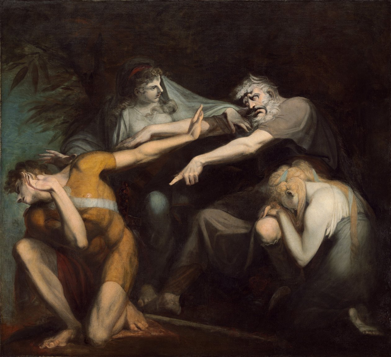 Oidipus förbannar sin son Polynices av Johann Heinrich Füssli